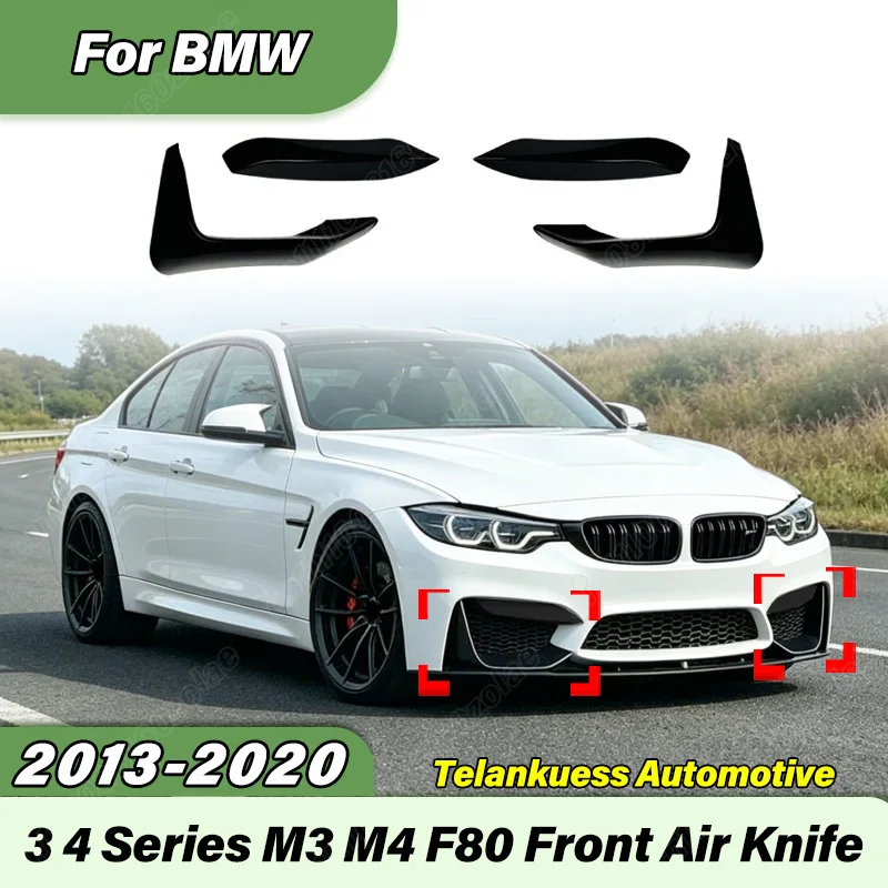 

Для BMW 3, 4 серии, M3, M4 F80, F81 2013-2020: Комплект для модификации кузова — передний бампер с воздуховодами (Air Knife)