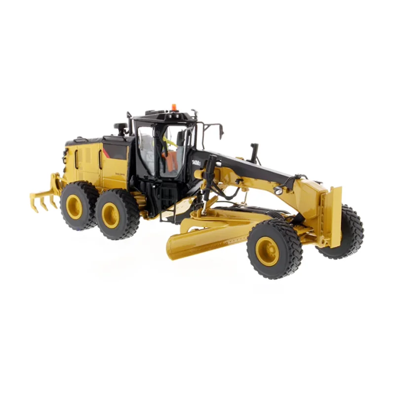 DM Diecast - Modelo de Motoniveladora de Aleación a Escala 1:50, 14M3, Vehículo de Construcción, 85545, Colección, Recuerdo, Regalo, Adorno de Exhibición