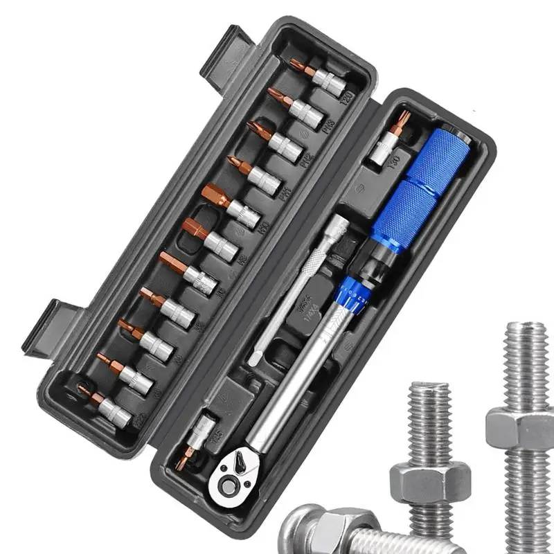 

Bike Torque Wrench Bike Repair Tool Kit Adjustable Wrenches Torque Tools Sets With Socket Extension Bar Included For Most Screw