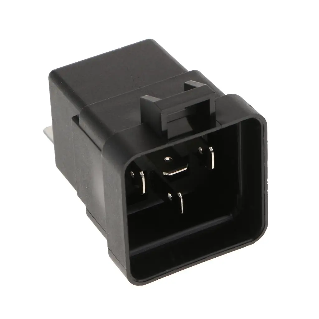 Waterproof Relay Socket Sealed Integrated 12V 40A 4-pin Car Changeover Relay for Automotive Overcurrent Protection