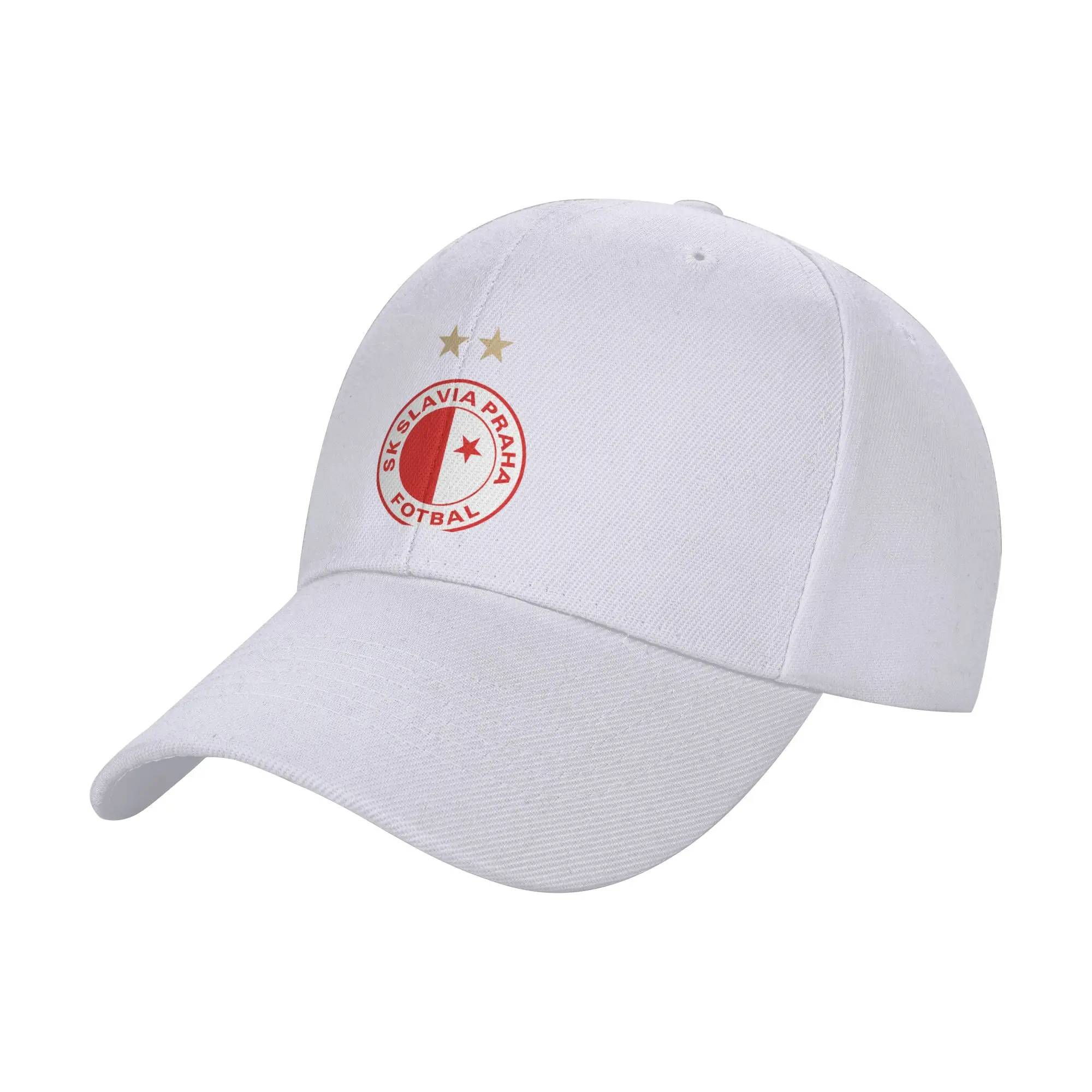 Sk Slavia Praha Curved Brim Baseball Cap Structured Fit Women's Visors