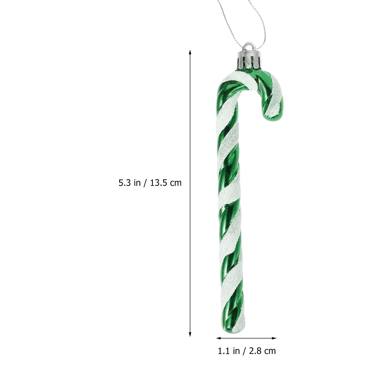 

18 Pcs Baubles Christmas Decorations Ornament Ornaments Artificial Hanging Crutch Pendant Mini