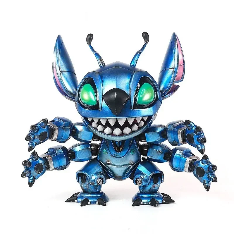 Disney Stitch Machinery Cool Action Figure Anime Model Doll Toys Collection Desktop Decoration Birthday Christmas Gift