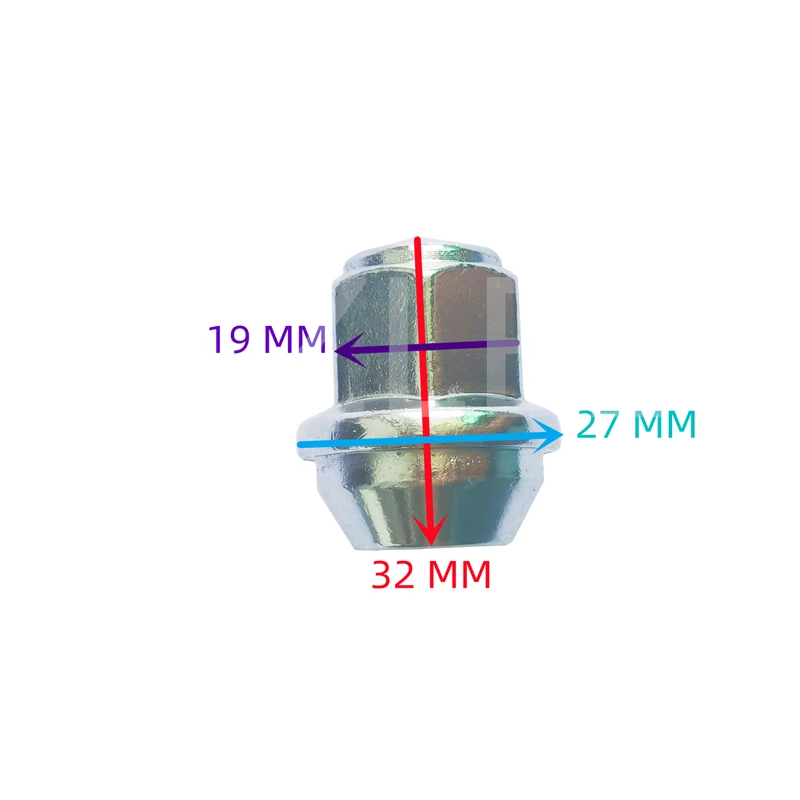 1 PCS M12*1.5 Wheel Hub Nut For FORD B-MAX GRAND C-MAX ECOSPORT FIESTA FOCUS KUGA MONDEO RANGER TOURNEO CONNECT COURIER