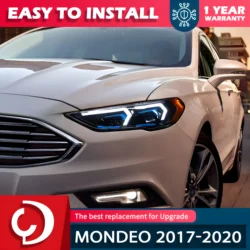 AKD Car Styling for Ford Fusion Headlights 2017-2020 Mondeo LED Headlight Dynamic Signal Auto Accessories
