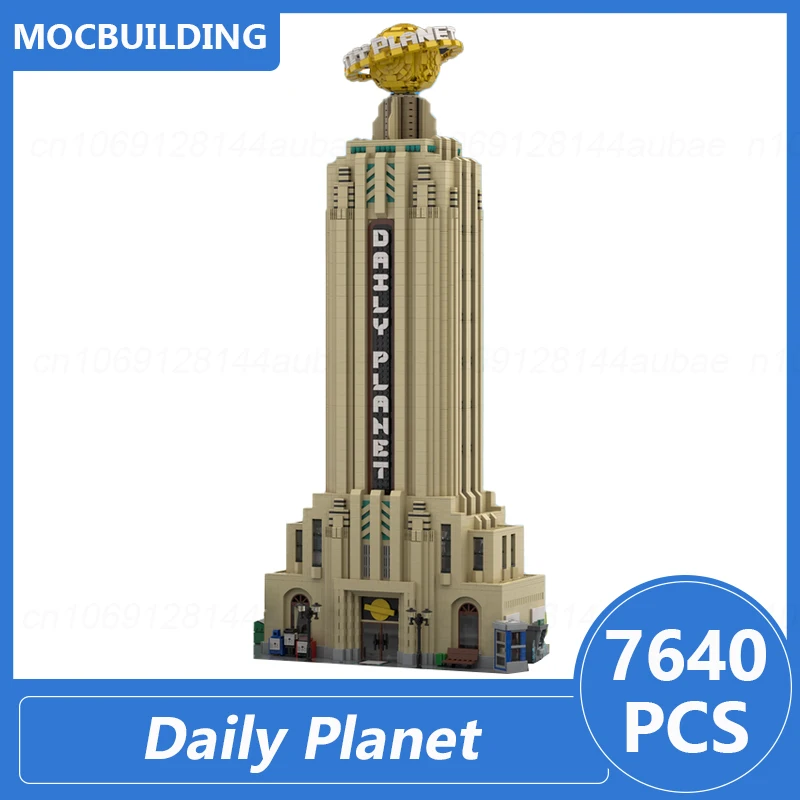 

Daily Planet Model Modular Buildings Moc Blocks Diy Assemble Bricks City Architecture Display Collection Xmas Toys Gifts 7640PCS