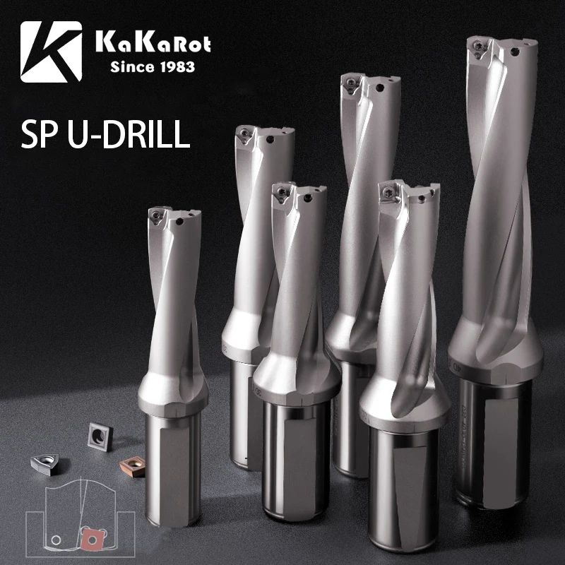 Nga Kho Dòng SP Khoan Cắn Lắp Được Mũi Khoan Kim Loại Mũi Khoan Sắt 13Mm-25Mm 2D 3D 4D Indexable U Khoan Máy Móc LathesCNC