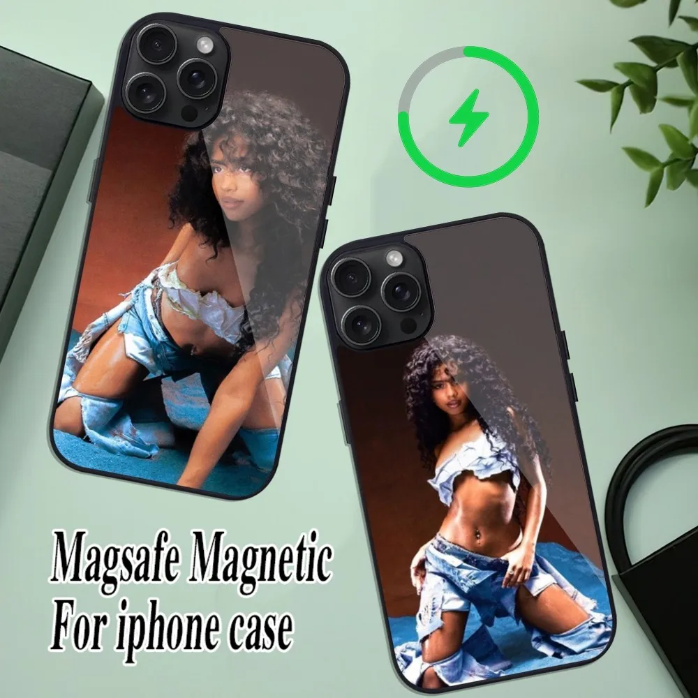 Singer Tyla Phone Case For iPhone 11 Mini 12 13 Max 14 Plus 15 Pro Magesafe Magnetic Shell