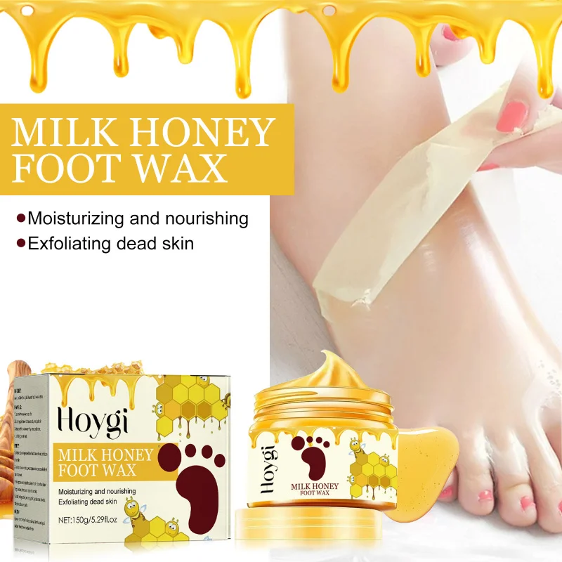

Honey & Milk Peel-Off Foot Mask - Moisturizing Treatment For Dry Cracked Feet, Exfoliating Care For Soft Smooth Skin