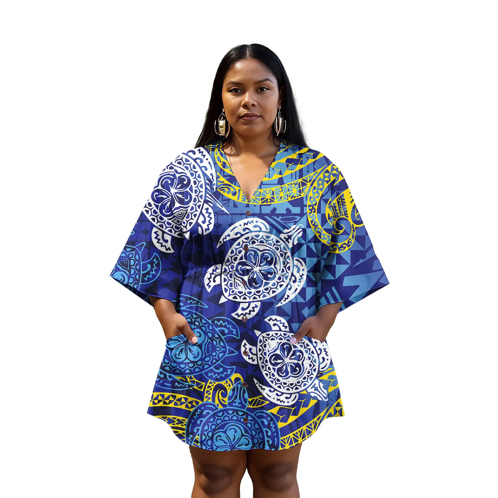 Nueva moda vestido de mujer diseño personalizado estampado de Samoa hawaiana vestido de fiesta de noche Tribal polinesio vestidos de fiesta de talla grande
