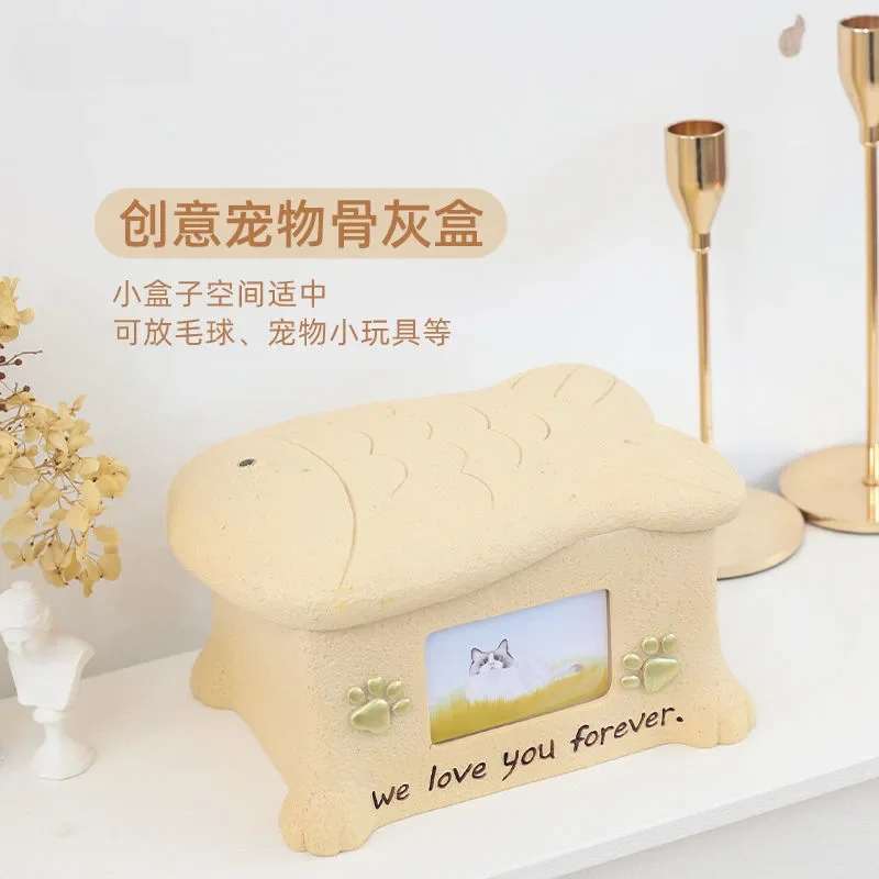 

Креативная урна для кошек, собак, домашних животных, памятная коробка для гроба с фоторамкой, ностальгические пепла, хранилище дома.