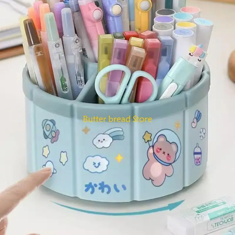 

W89C Держатели для карандашей Ящик для хранения карандашей Настольные органайзеры 6 держателей для ручек