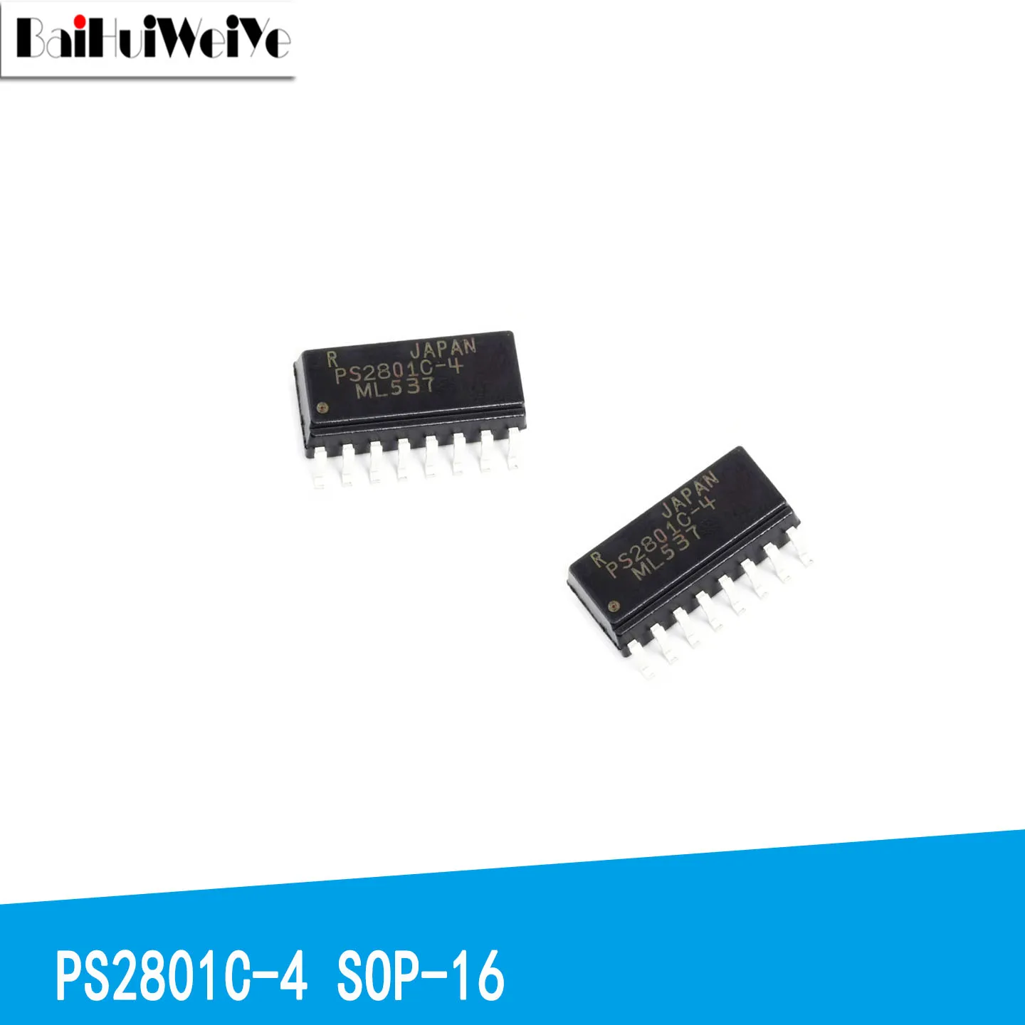 5PCS PS2801C PS2801C-4-F3-A SOP-16 Transistor Optoelectronic Output Isolator SMD New Good Quality Chipset