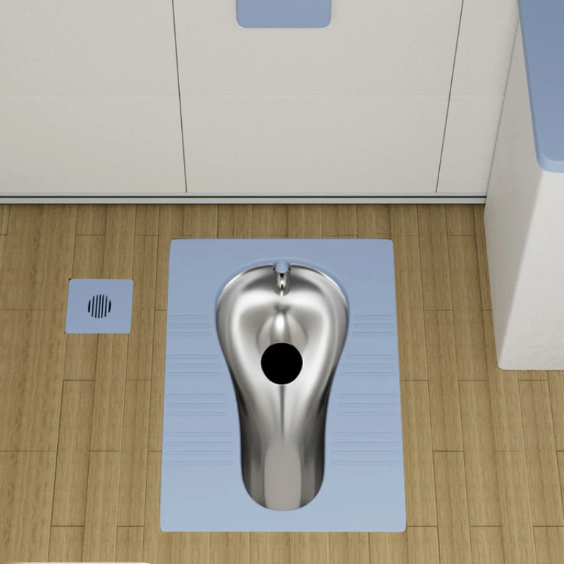 

Silicone squatting toilet detention center Stainless steel squatting pit indwelling room Soft bag Induction urinal