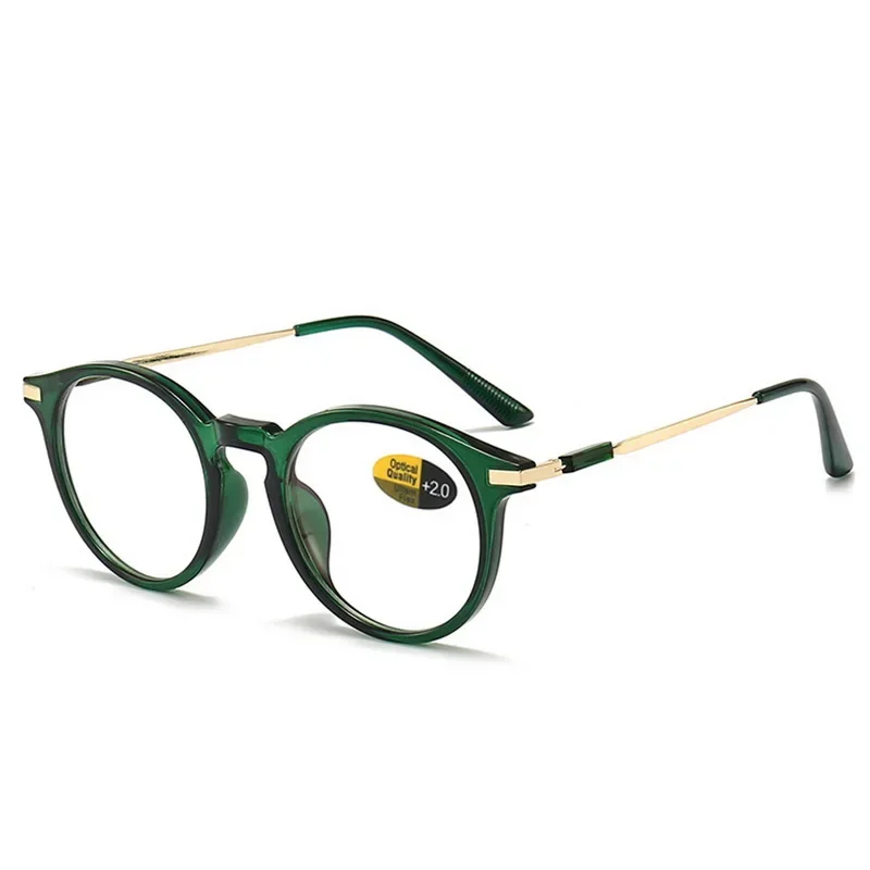 Fashion Reading Glasses Women Elderly Presbyopic Eyeglasses Anti Blue Light Glasses Round Vision Care +0.00~+4.00 13colors