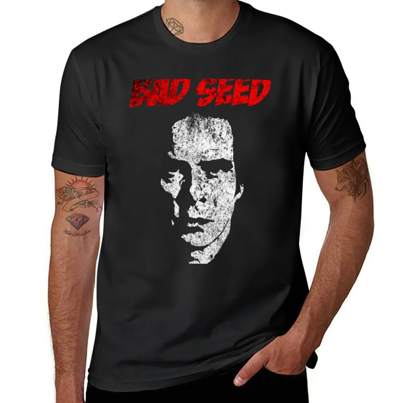 Nick Cave - Bad Seed T-Shirt customizeds funnys plus sizes Aesthetic clothing mens white t shirts