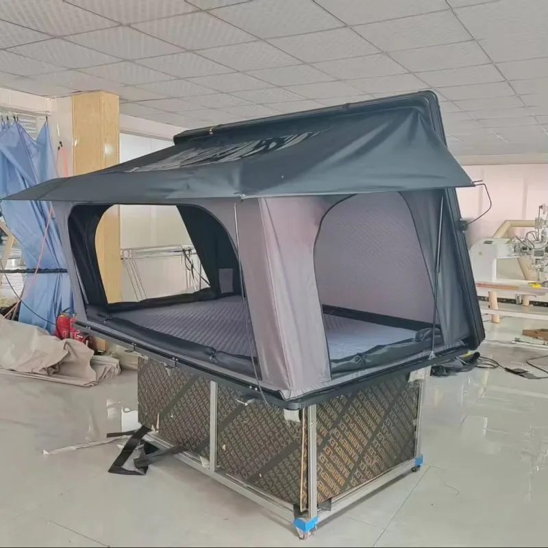 

Modern Light Weight Aluminum Alloy Car Roof Top Tent for 4x4 Vehicles Four-Season Camping with Quick Automatic Opening