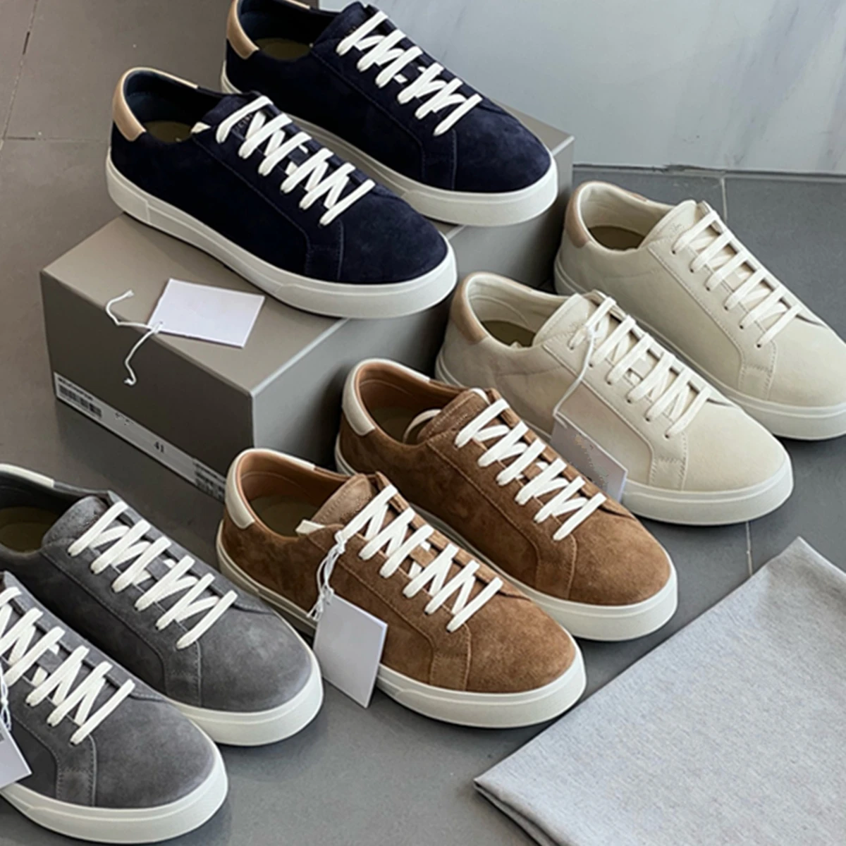 

Jenny&Dave Men's Shoes Genuine Leather British Men Super Comfortable Breathable Sneakers Men's Casual Sports