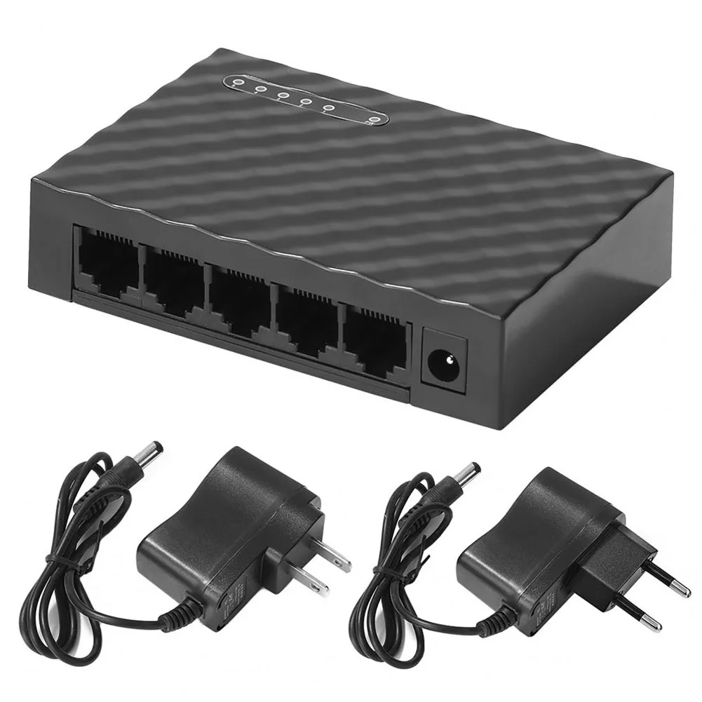 5-портовый 1000 Мбит/с Gigabit Ethernet, быстрый Интернет-ретранслятор LAN, концентратор, быстрый RJ45, Ethernet-коммутатор, коммутационный концентратор локальной сети для домашнего монитора