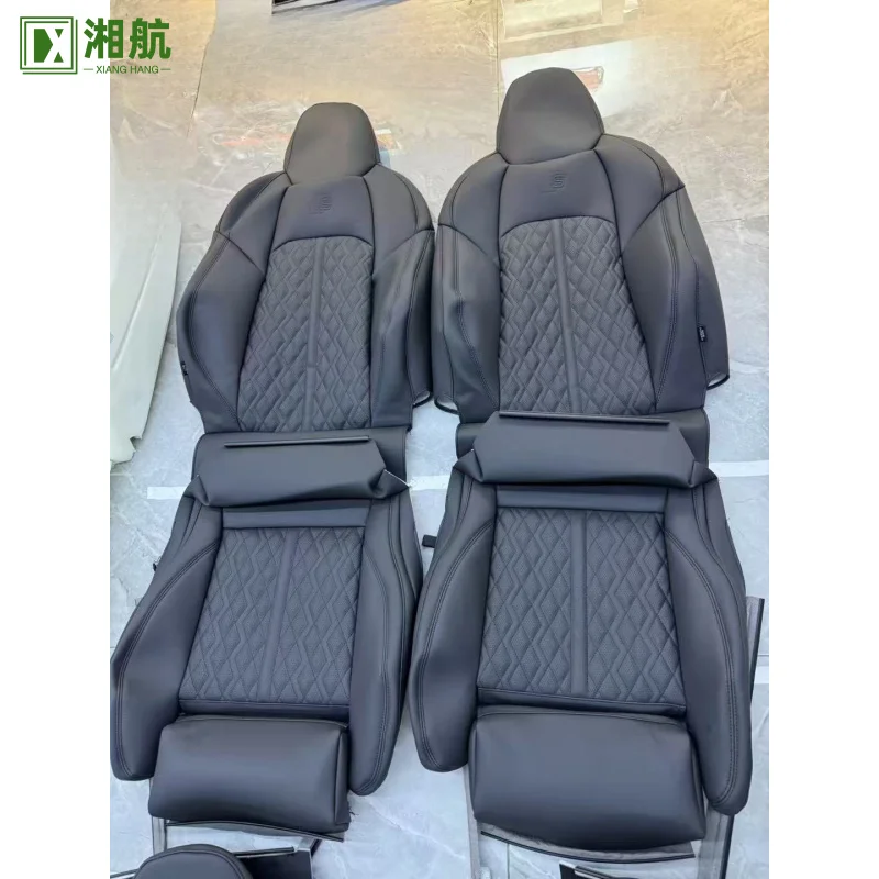 Suitable For Audi C8 to S6 Seats, Sponge Kit + Front and Rear Leather Cover