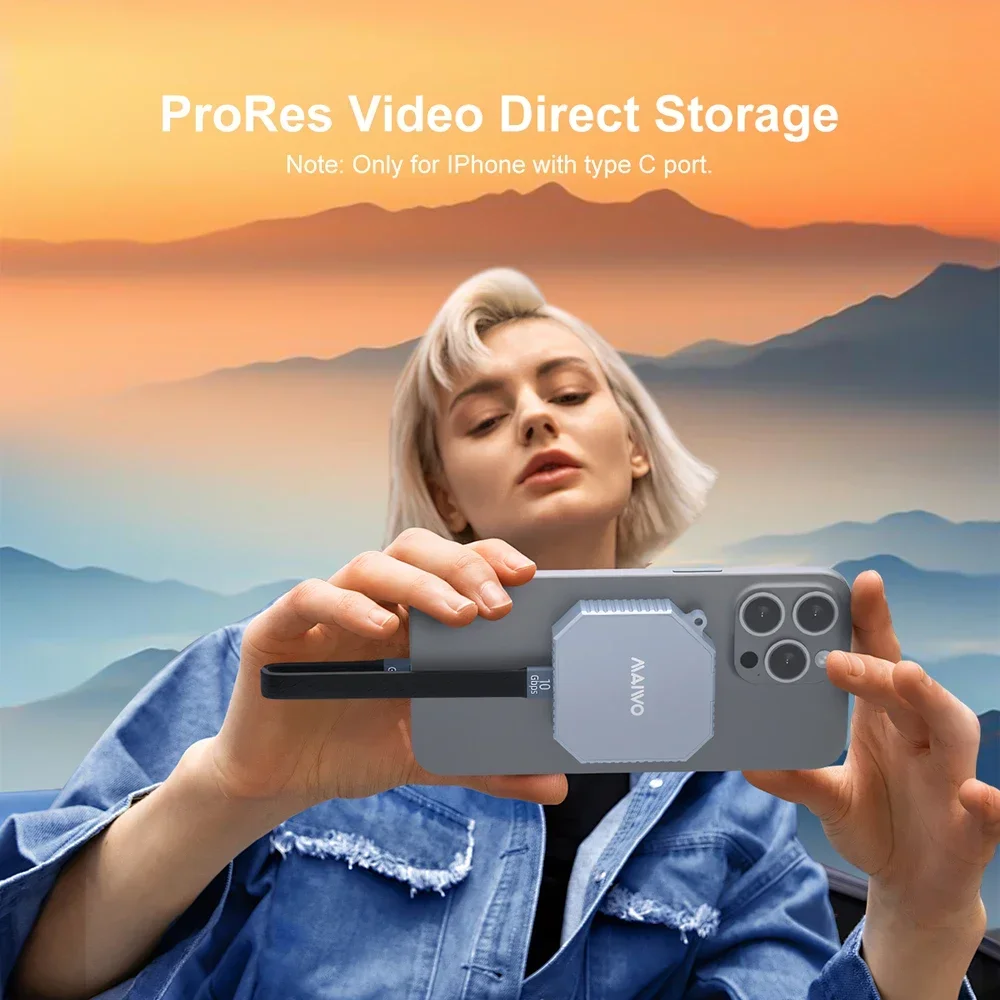 MAIWO M.2 Magnetic SSD Enclosure Adapter NVMe Aluminum External SSD Drive Adapter USB 3.2 Type-C 10Gbps To M2 2230 NVMe SSD Case