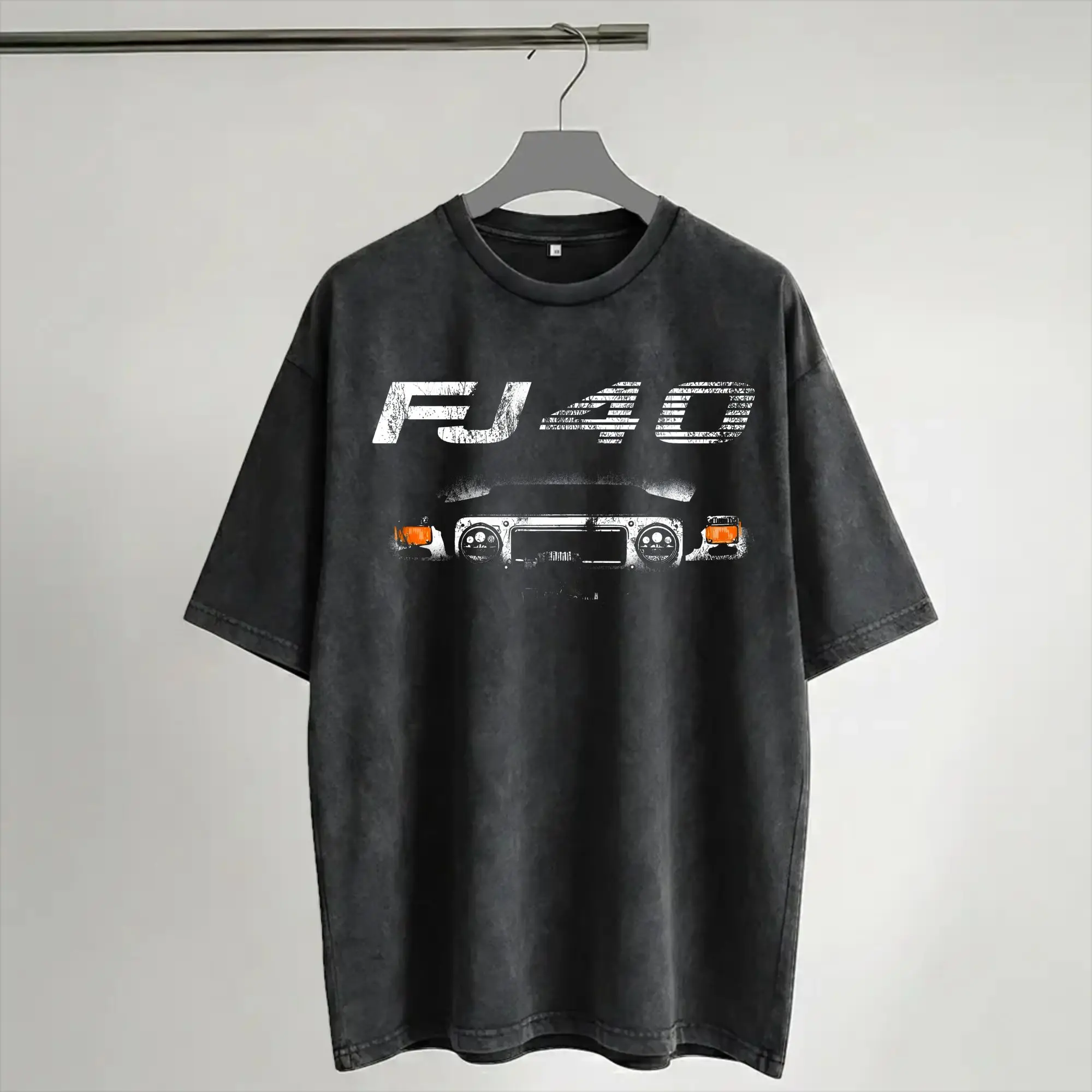 Harajuku Washed Shirt FJ40 Land Cruiser Classic Off road  Merch Vintage T-Shirts Harajuku  Streetwear Short Sleeve