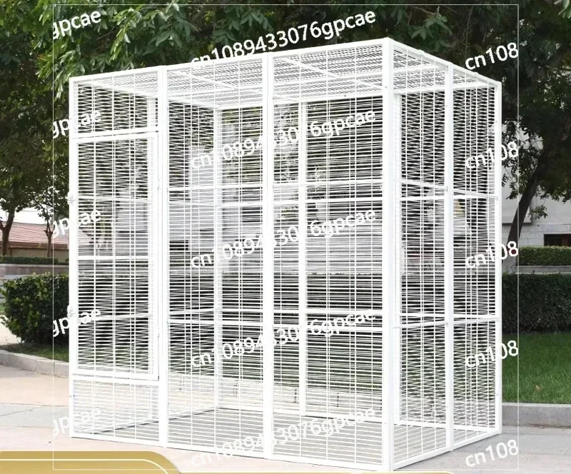 180 124 180cm Extra Large Bird Cage Parrot Feeding Box Cat Cage Large Space Thick Encrypted Pigeon Large Flying Cage