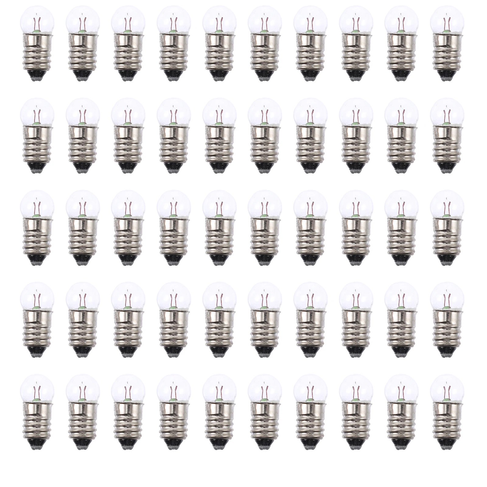 

50 Pcs Electric Bead Lamp Holder Round Light Bulbs Nightlight Lightbulbs Student