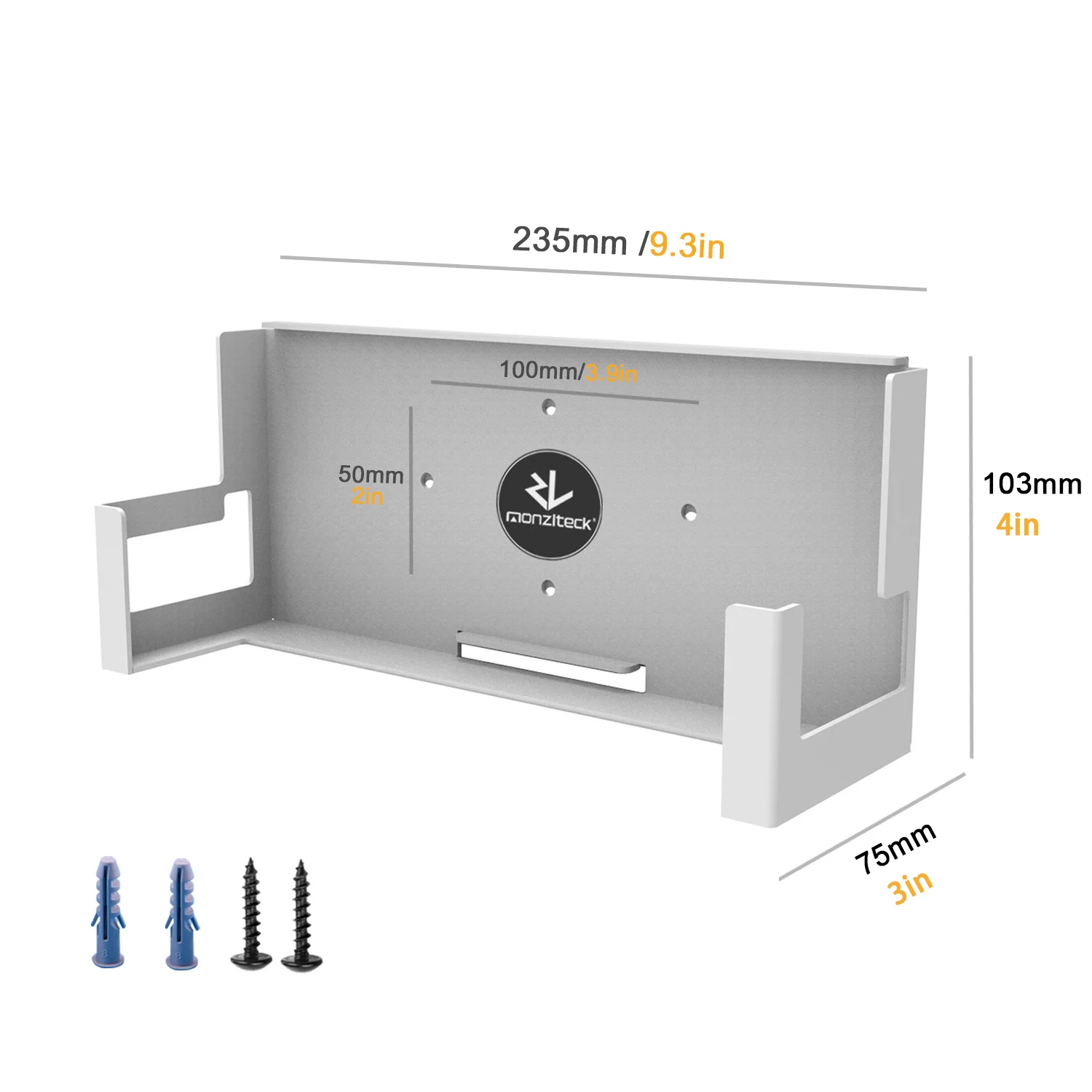 Monzlteck Wall Mount For Xbox One S (Not Series S),All Metal Wall Shelf Bracket for XOS