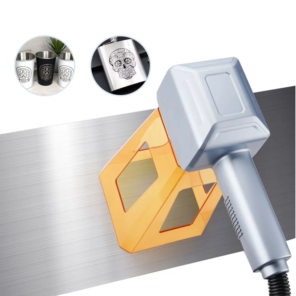 Portable 3D 20W 30W Desktop Handheld Metal and Nonmetal 3D Fiber  Engraver Marker