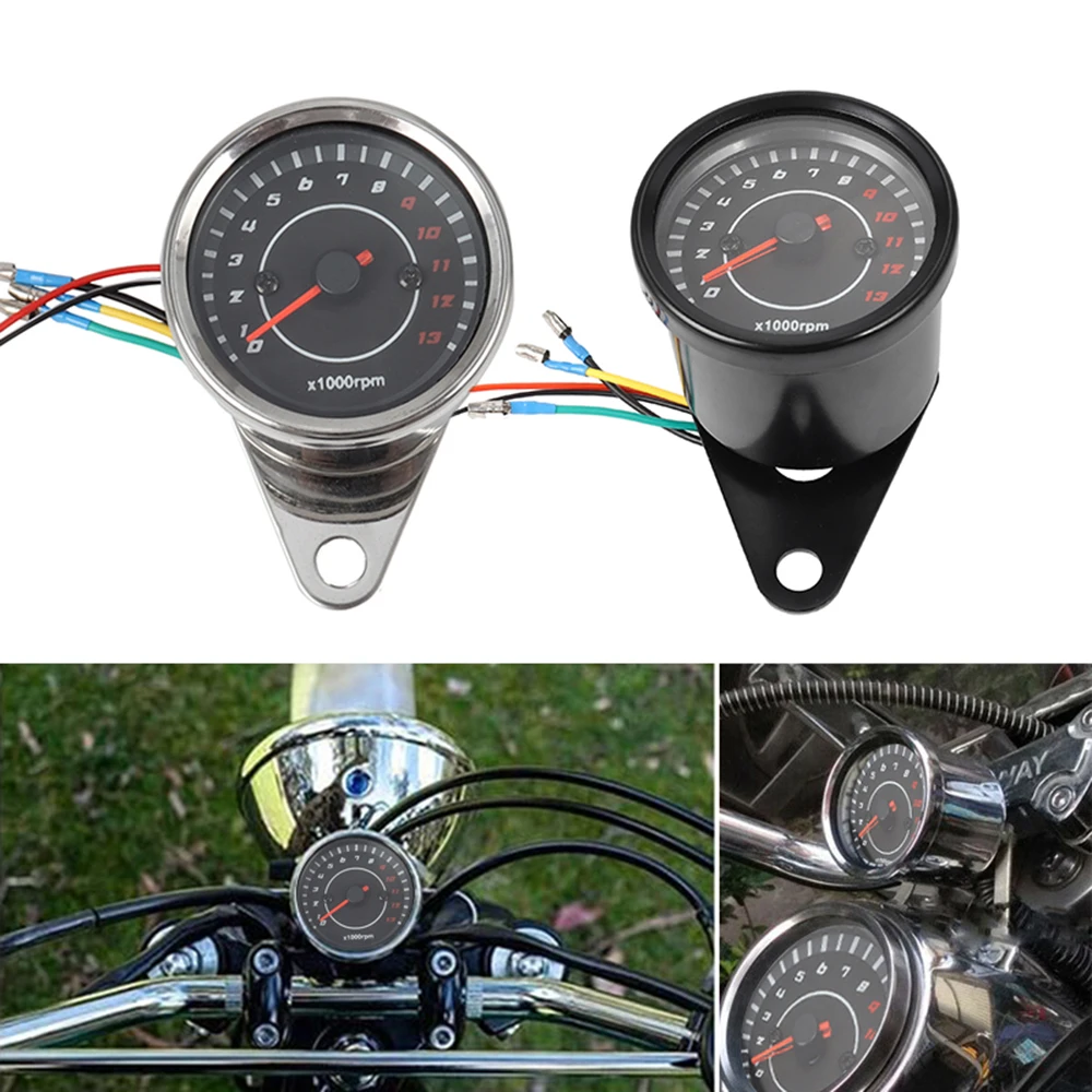 

Мотоциклетные спидомеры, детали для мотоциклов, модифицированный одометр, аксессуары для мотоциклов, тахометр со светодиодным экраном, универсальный