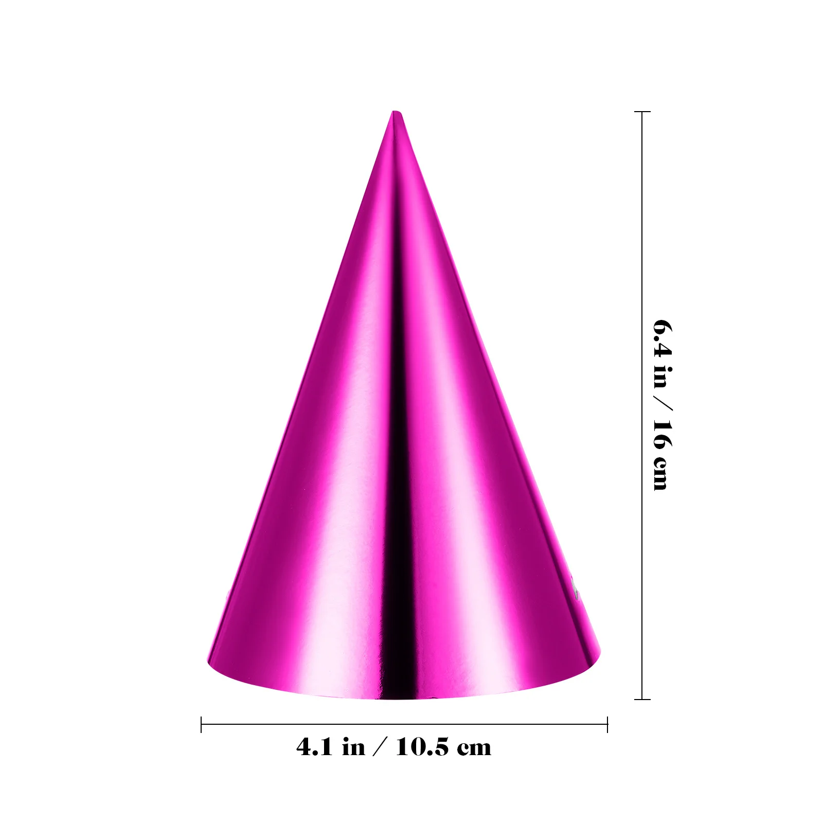 

12Pcs Party Hats Metallic Cone Paper Birthday Hats Lightweight Elastic Birthday Party Supplies Colorful Celebration Decorations