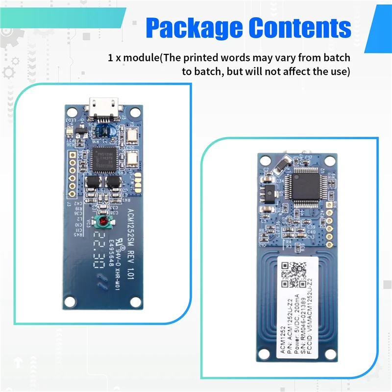 【Last-Chance!】Contactless Smart Card Reader Writer Skimmer/Module Smart Card Reader Writer Module Contactless Smart Card Reader