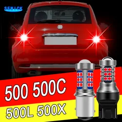 2pcs LED Brake Light Bulb Accessories For Fiat 500 500C 500L 500X 2007 2008 2009 2010 2011 2012 2013 2014 2015 2016 2017 2018