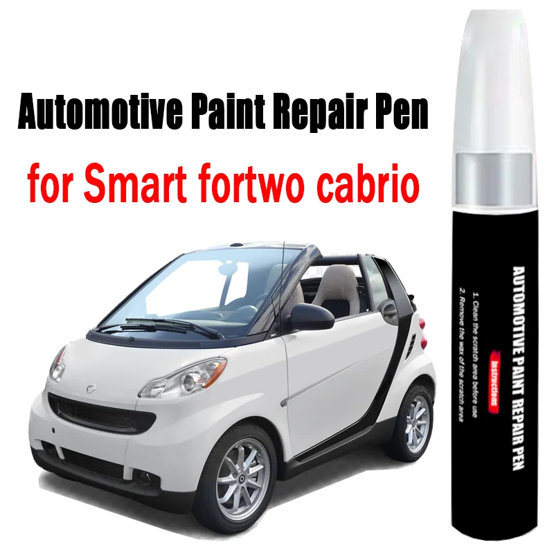 Bolígrafo de reparación de pintura automotriz para Smart Fortwo Cabrio, bolígrafo de retoque, eliminador de arañazos, accesorios para el cuidado de la pintura del coche