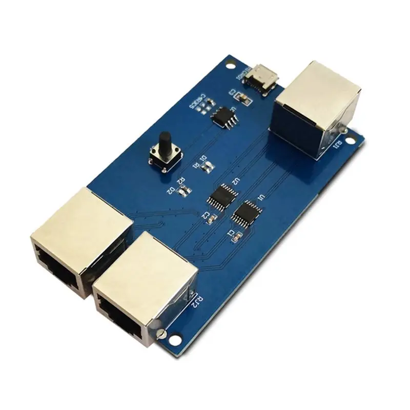 1 Pcs Switch Module Internal/External Network Switcher 2-In-1-Out Distributor Module
