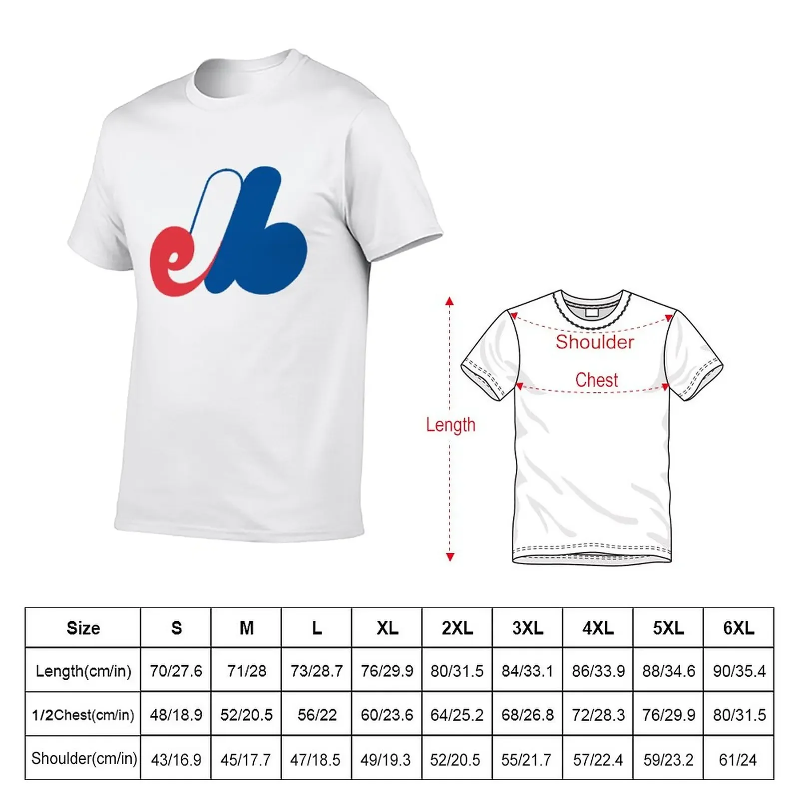 New Montreal Baseball - Vintage The Expos T-Shirt Short t-shirt anime man clothes T-shirt for a boy Short sleeve tee men