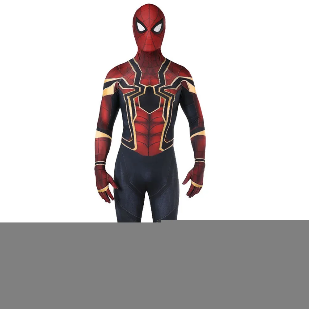 Spider Iron Suit Heros Halloween Party Boys Man Cosplay Costume Adults Kids Zentai Bodysuit