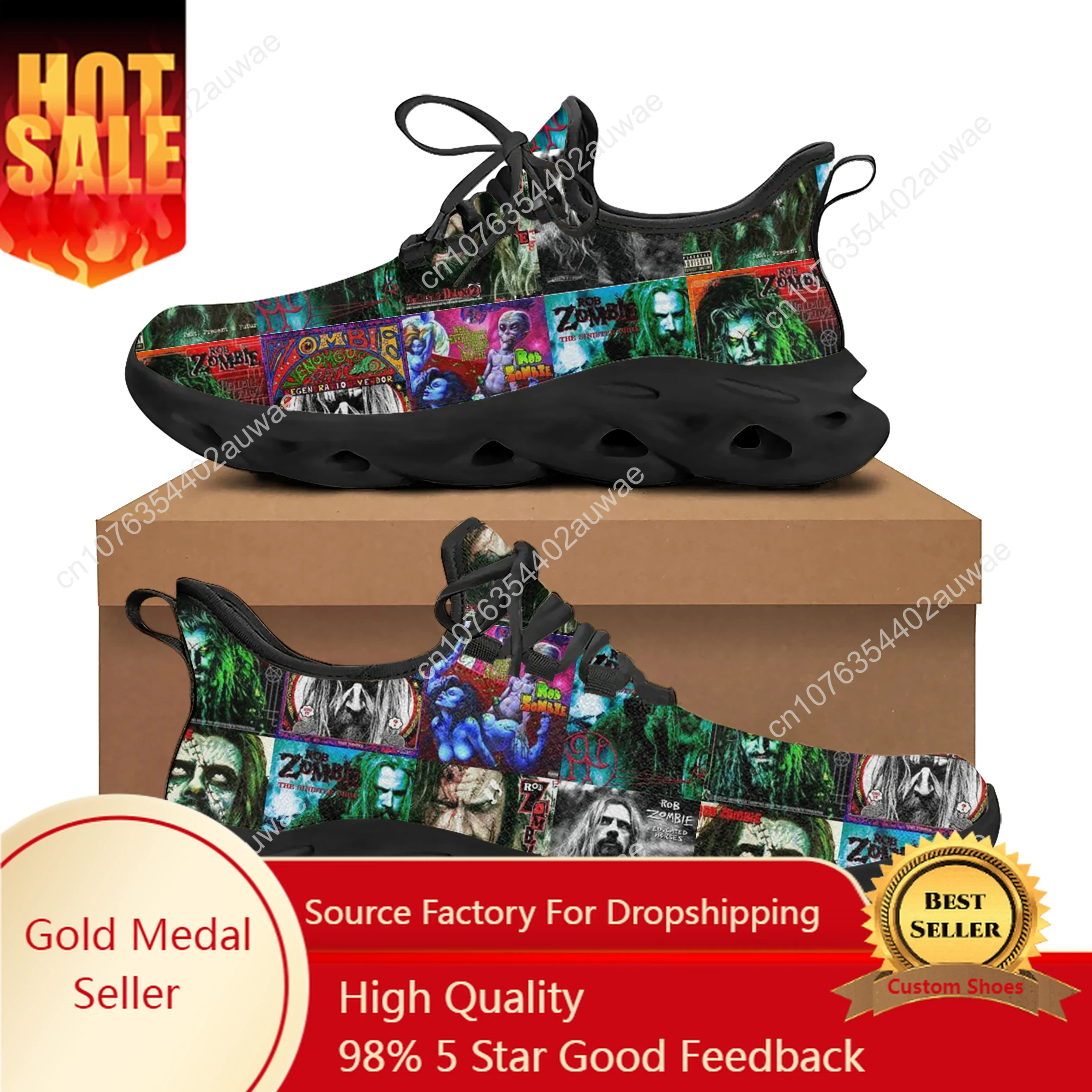 

Rob Zombie Rock Singer Sports Shoes Mens Womens Teenager Kids Children Sneakers Casual Custom Shoes High Quality Couple Shoes