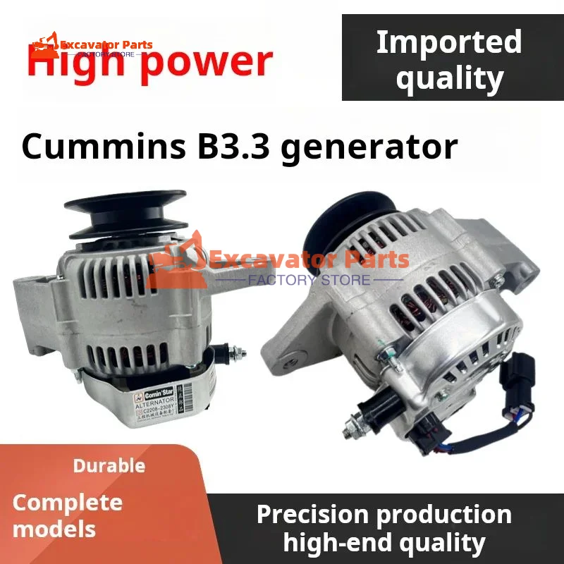 For Cummins B3.3 Generator Liugong CLG 907C 908C 908D XCMG XE 80 Foton Lovol FR 60 80 Generator Excavator Parts