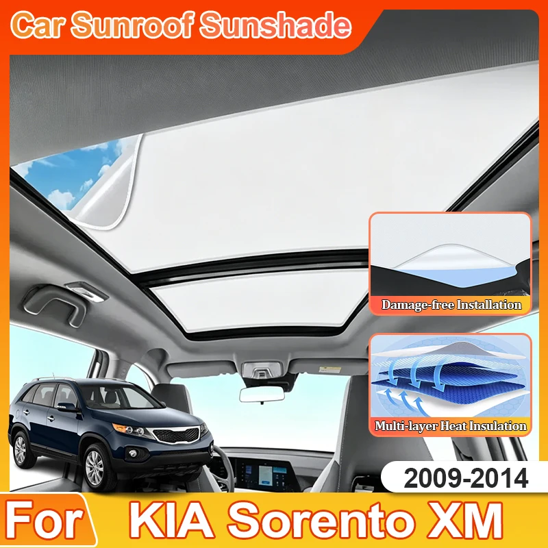 

For KIA Sorento LX XM 2009~2014 SX Sun Shade Shield Car Accessories Tools Sun Protection Electrostatic Adsorption Car Sunshades