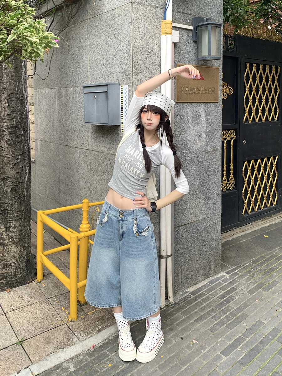 여름 폴카 도트 스플라이스 V넥 미디 슬리브 티셔츠 여 - Street Fashion Korean Girl 리뷰 및 가격