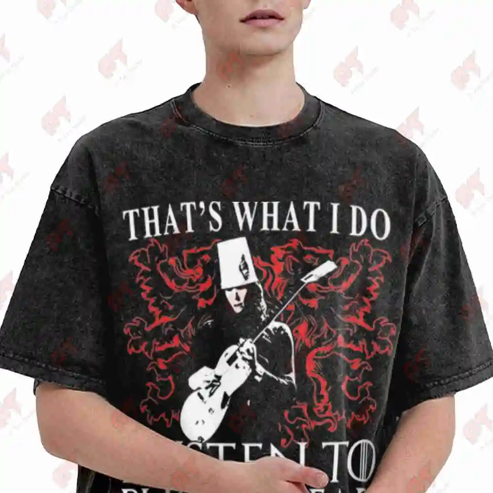 Buckethead Vintage Washed Tee Pure Cotton T-Shirt