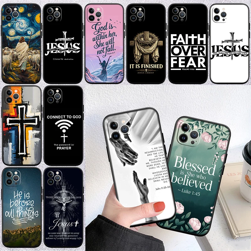 IM11 Bible verse Jesus Christ Shell Case for Samsung Note 10 20 S23 S24 S25 Ultra FE Plus Edge Lite A02S A35 A07 A17