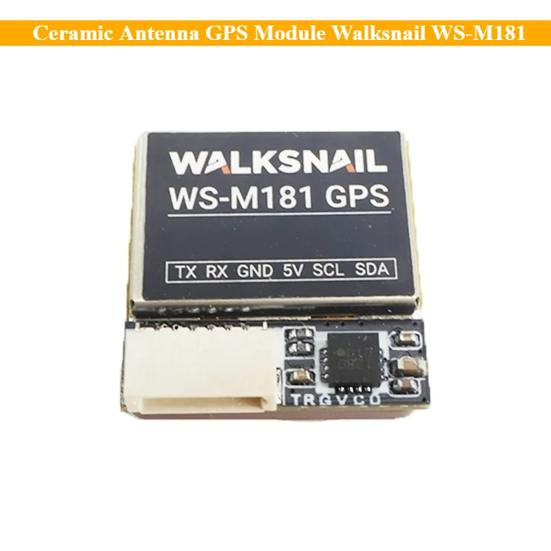 هوائي السيراميك وحدة GPS Walksnail WS-M181 M10 تحديد المواقع طويلة المدى GNSS المدمج في QMC5883 البوصلة ل RC FPV حرة DIY