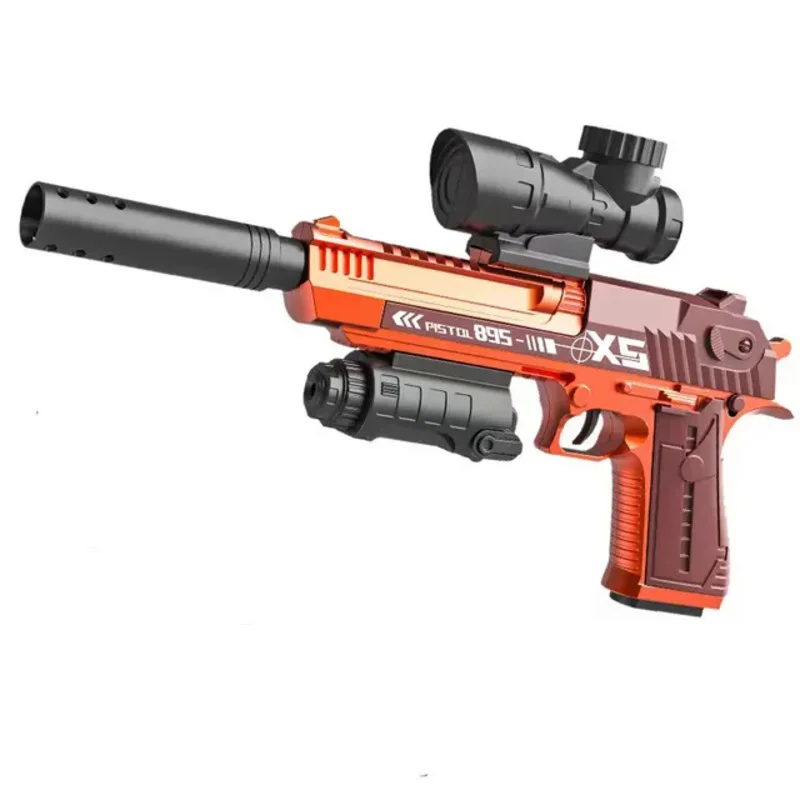 Pistola ad acqua per pistola Gel Blasters Pistola ad acqua Desert Eagle Pistola Desert Eagle elettrica Gel pneumatico automatico per bambini adulti Giochi CS Go