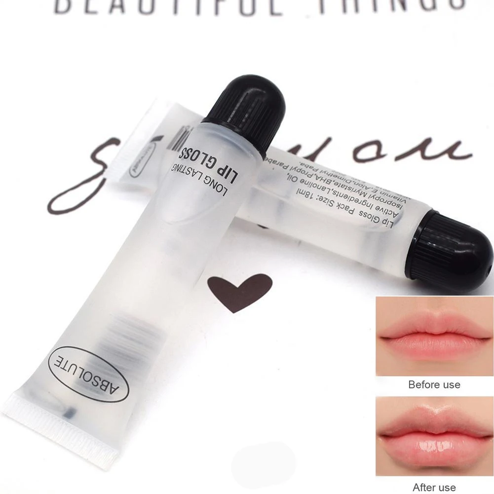Transparent Lip Balm Moisturizer Plumper Waterproof Volume Lip Long Lasting Sexy Lips Pump Clear Lipgloss Base Clear Lip Gloss