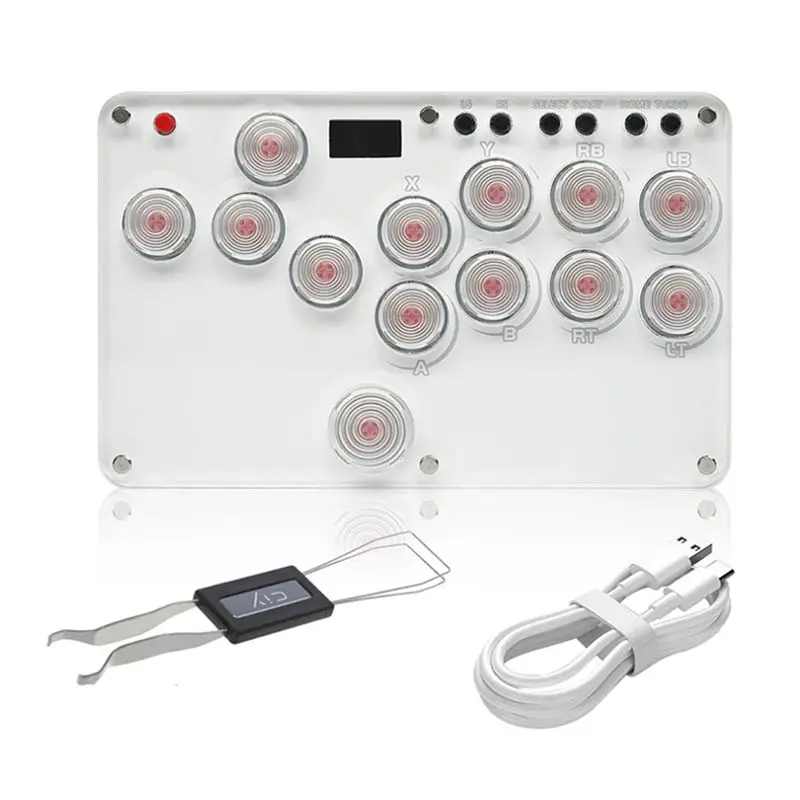 

Игровой контроллер CLCU Hitbox: аркадная клавиатура, джойстик, рокер для PS5/PS4/Switch/ПК