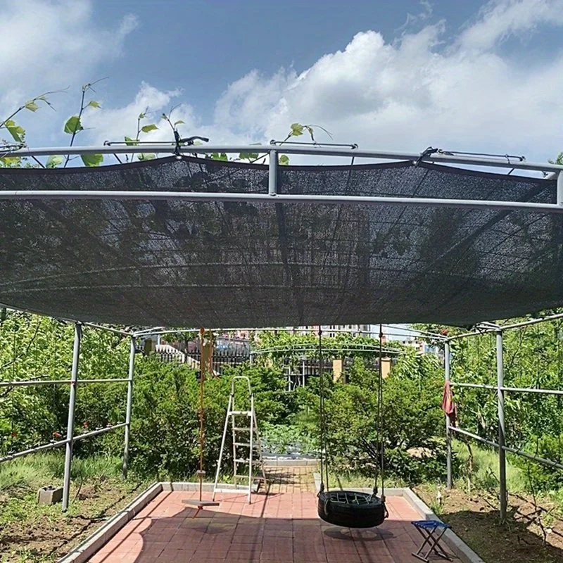 High Density HDPE Black Sunshade Mesh Anti UV Sun Protection Shade Net For Garden Greenhouse Balcony Plant Pavilion Porch