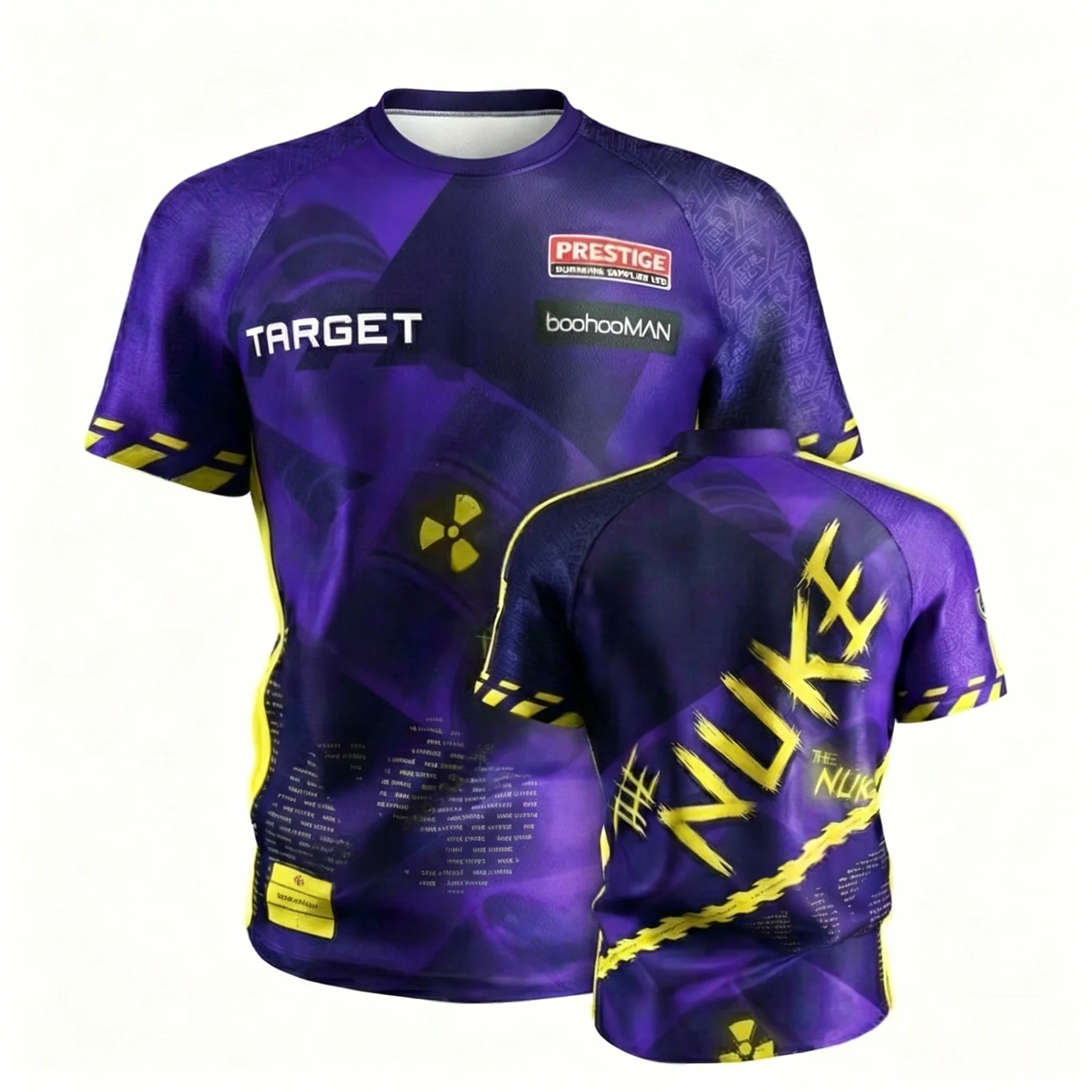 Camiseta Deportiva Casual de Manga Corta con Estampado 3D de Luke Littler Darts Jersey The Nuke para Hombre, Cuello Redondo, Regalo para Fans y Niños, 2026 PDC